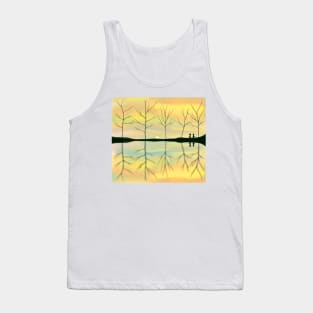 Sunrise over a lake Tank Top